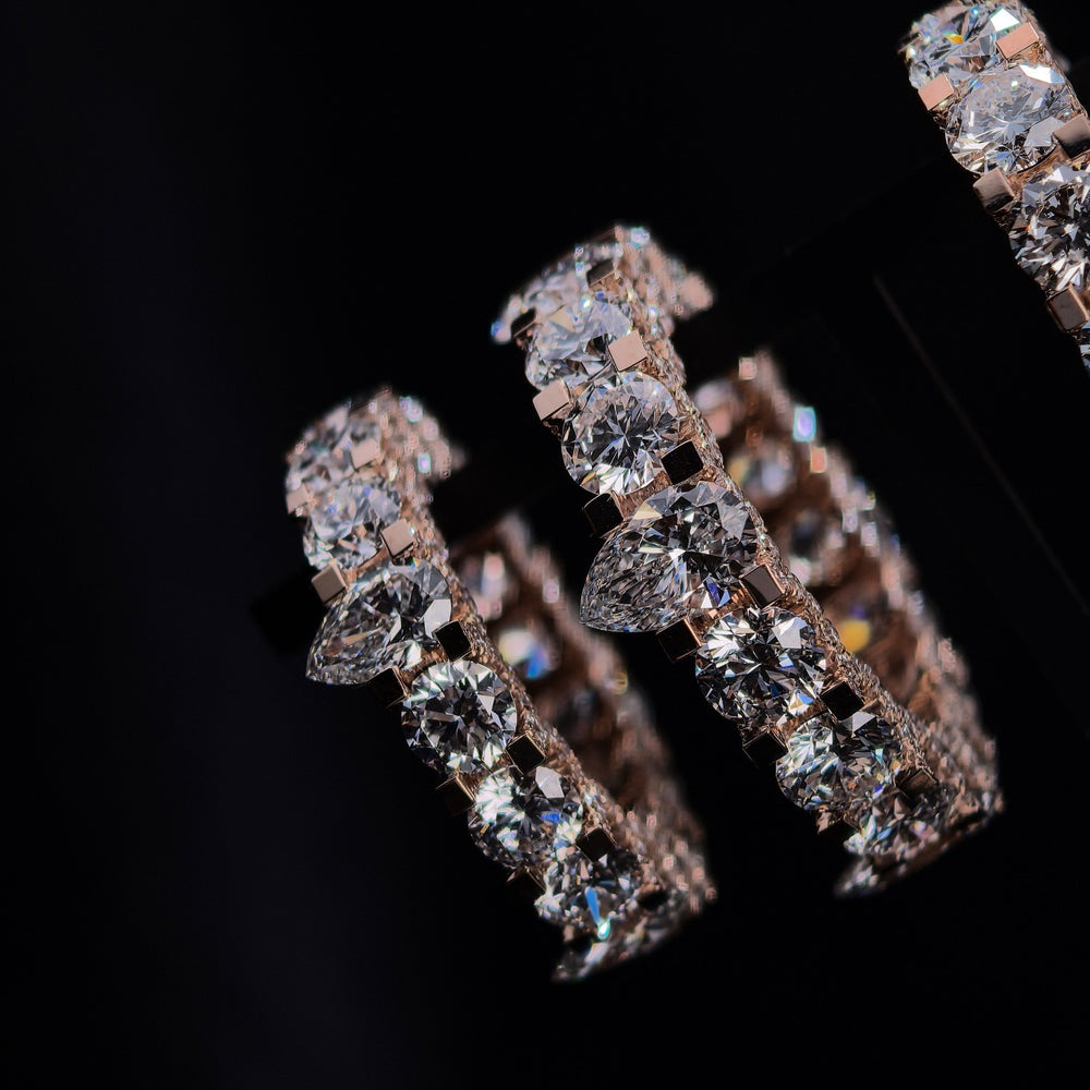 50-Point CVD Lab-Grown Diamond Eternity Band in 10K Rose Gold