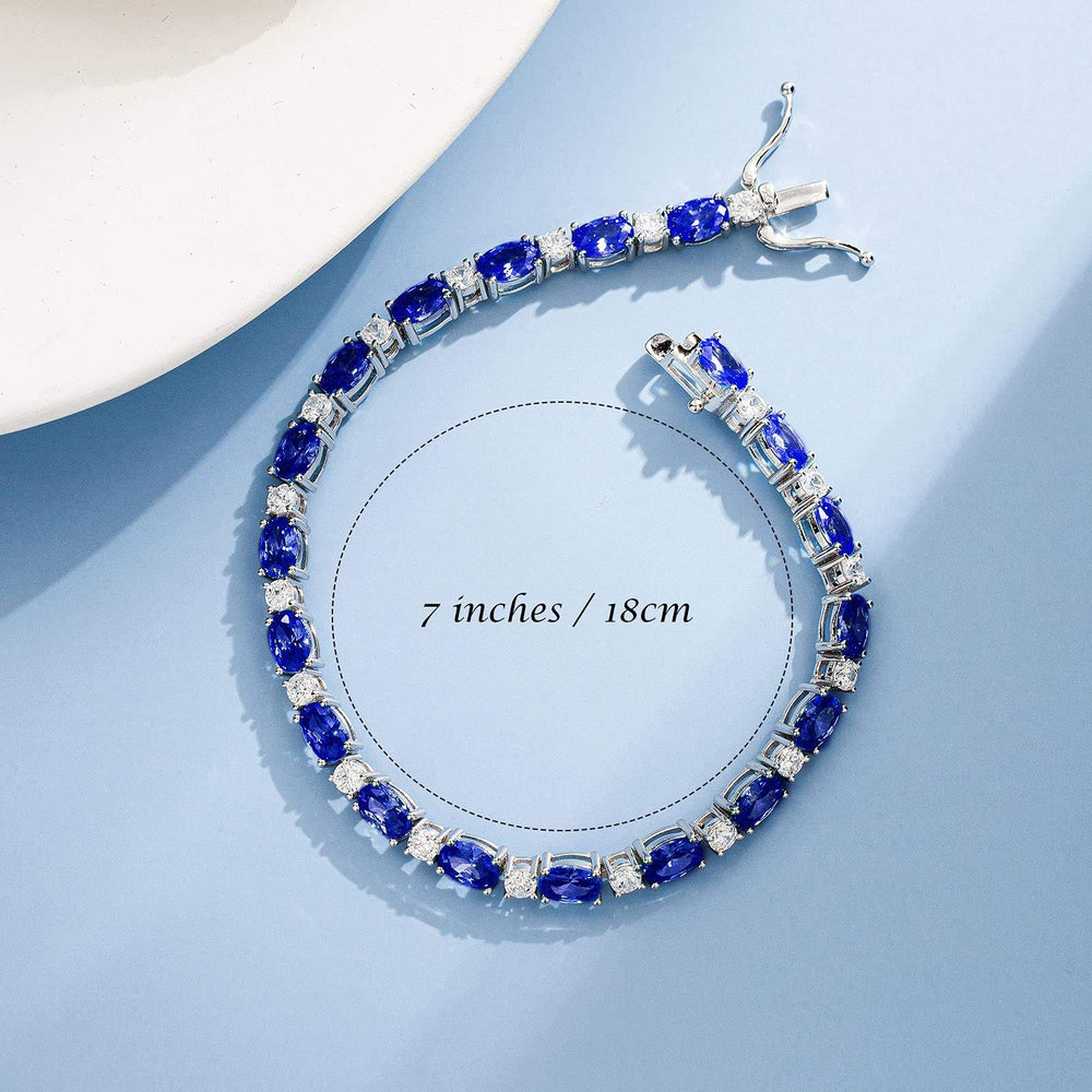 Sterling Silver Birthstone Opal Link Chain Bracelets