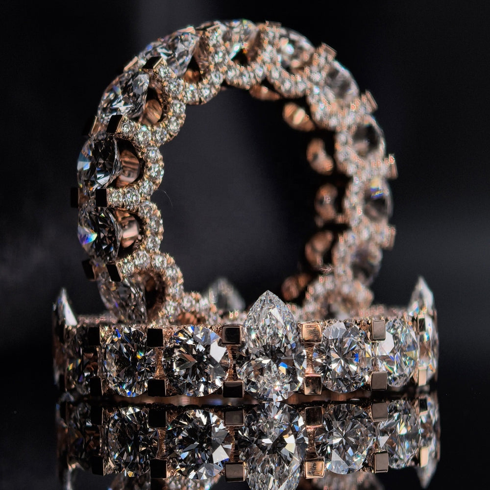 50-Point CVD Lab-Grown Diamond Eternity Band in 10K Rose Gold